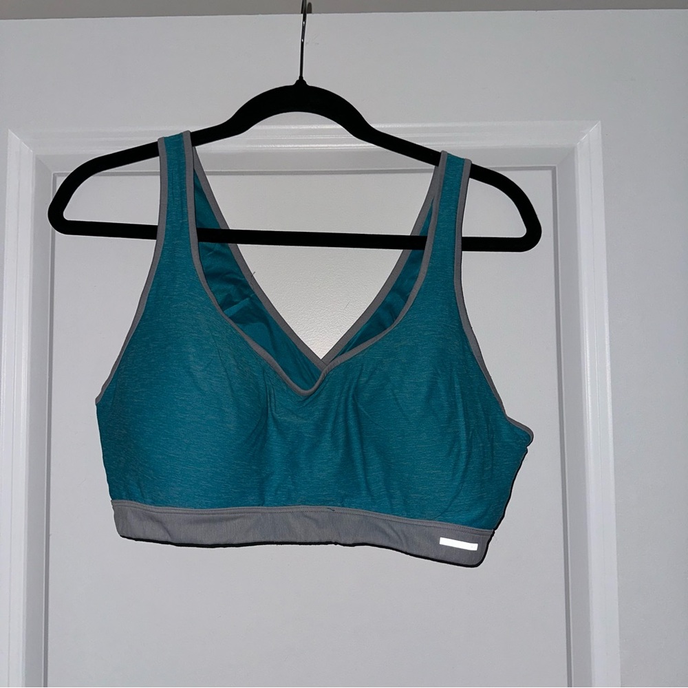 Aerie Teal and Gray Sports Bra